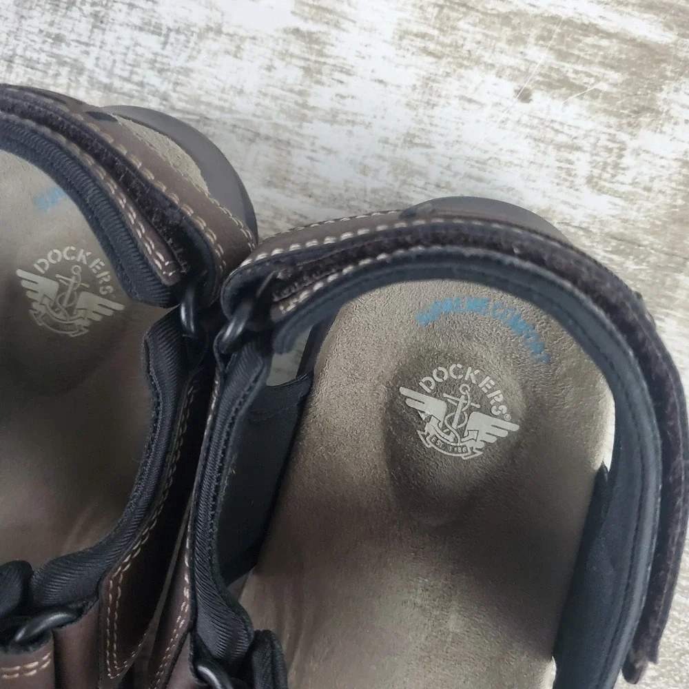 Dockers Bradburn Sport Sandals Mens Sz 14 Supreme Comfort Hook & Loop